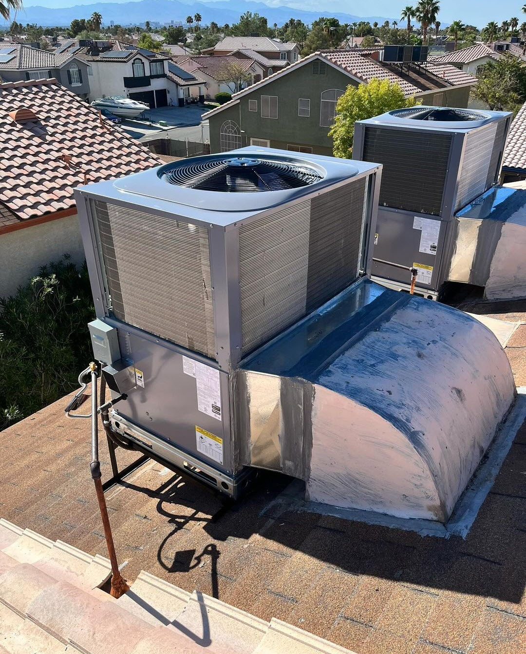 Before - Removal and New Installation of Gas Package Unit