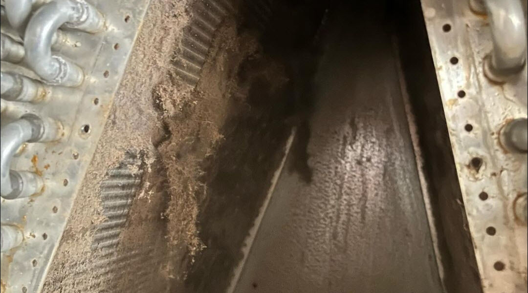 Dirty Coils caused by not replacing filters